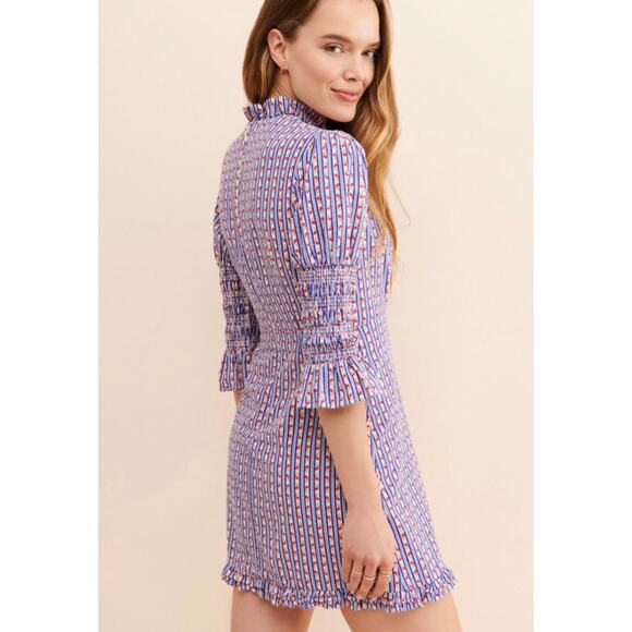 LAURA ASHLEY & URBAN OUTFITTERS Exclusive Maisy Mock Neck Mini Dress Size Small - Picture 7 of 12